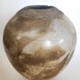 Signed Raku vase