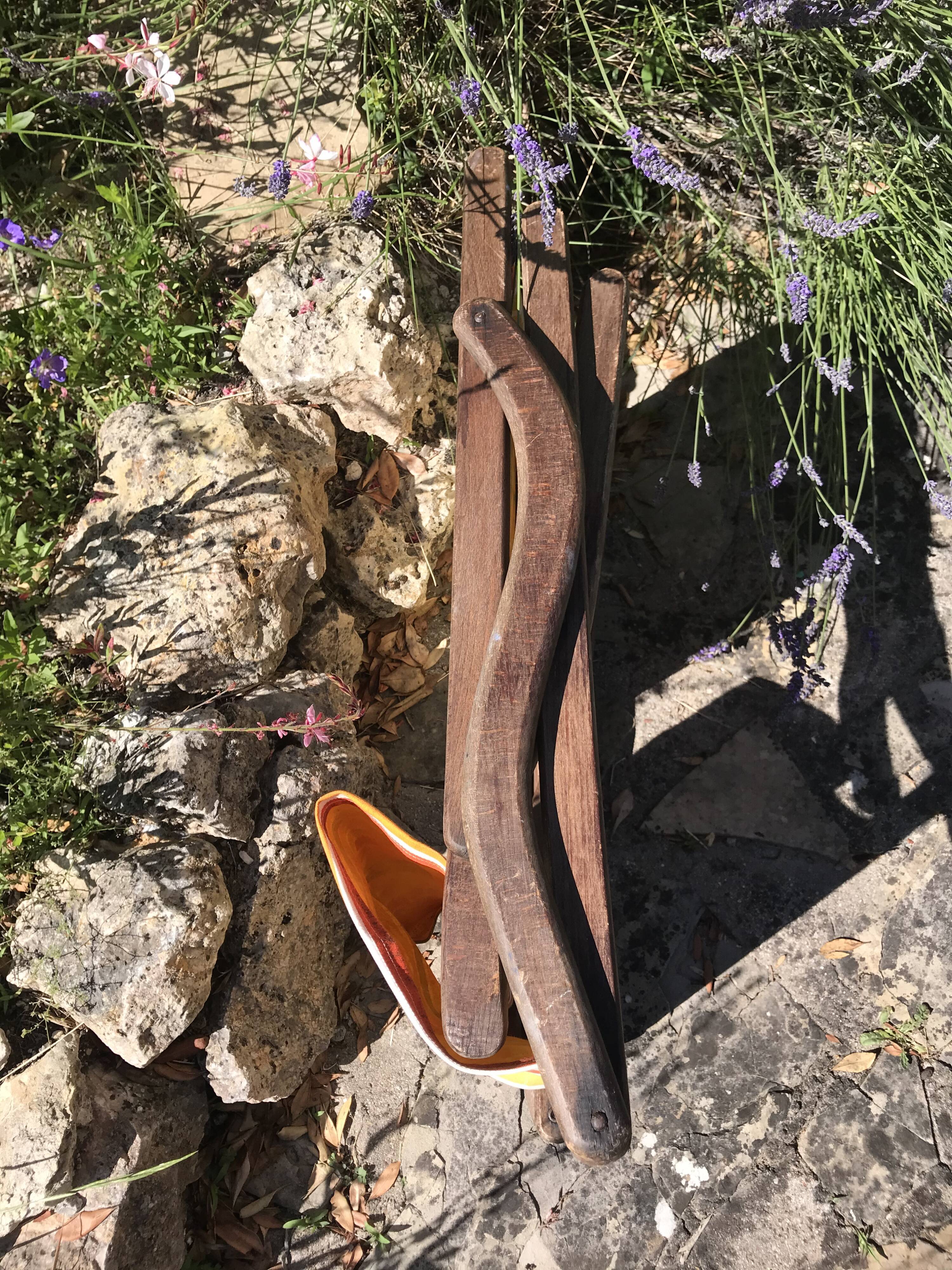 Vintage garden folding chair