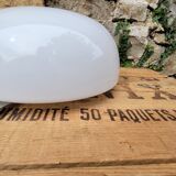 Half-globe opaline ceiling light