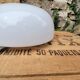 Half-globe opaline ceiling light