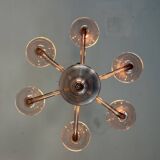 Venetian lustre made of Murano glass in amethyst colour, circa 1920.