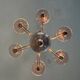 Venetian lustre made of Murano glass in amethyst colour, circa 1920.