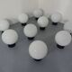 Opaline Glass Ceiling Lamp from Limburg, 1960s