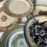 6 vintage plates