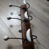 Vintage wall coat rack