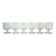 Set of 6 vintage cut crystal aperitif glasses