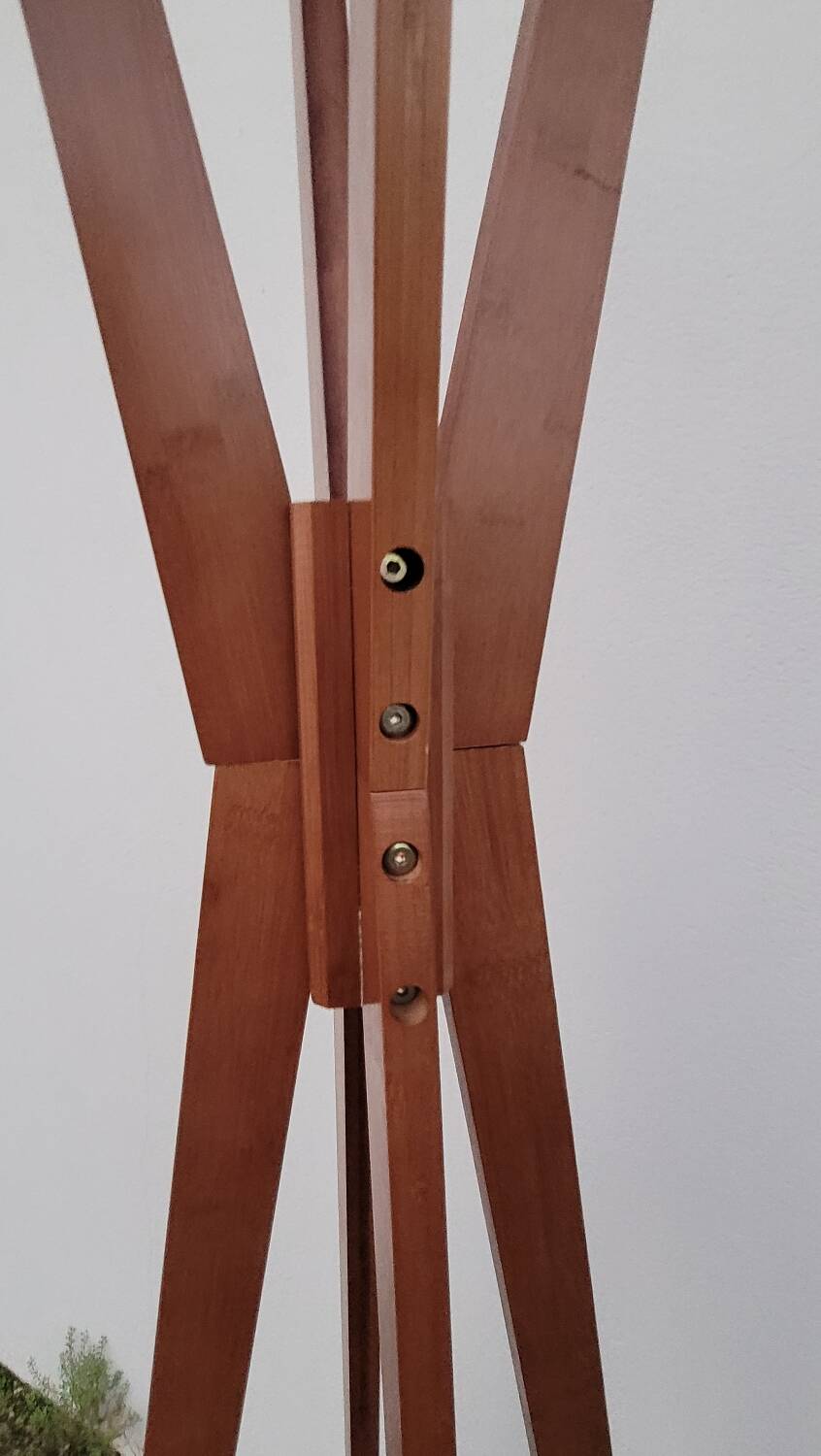 Designer wooden coat rack