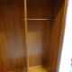 Wardrobe two doors empire style wood merisier
