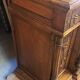 Art Nouveau buffet in carved oak with vine decoration