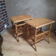 Duo de tables d'appoint vintage