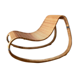 Fauteuil à bascule en rotin James Irvine pour Ikea