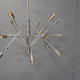 Vintage chrome sputnik style chandelier, 1970s