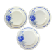 Set de 3 assiettes plates Badonviller modele rose no Digoin
