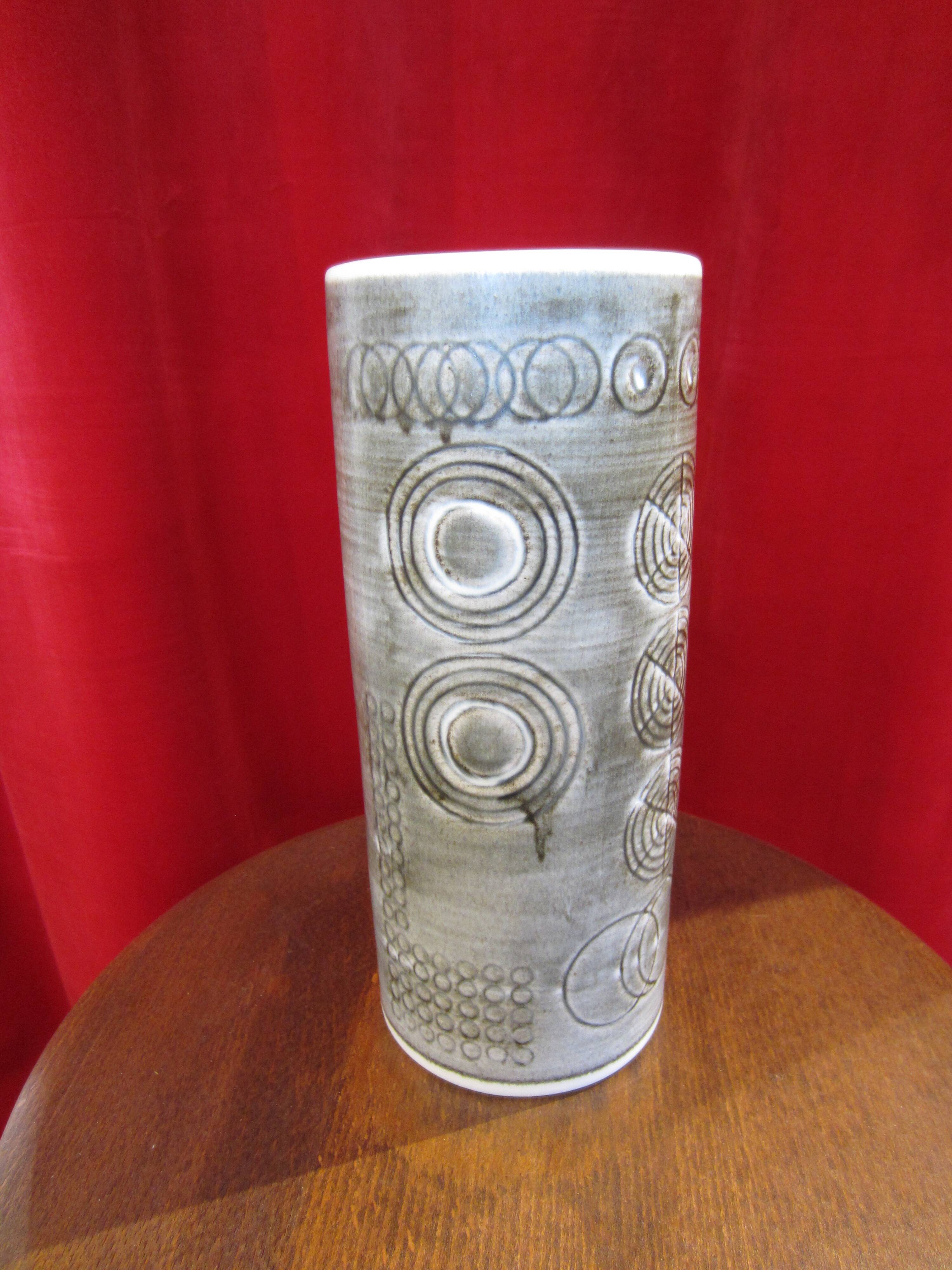 Scandinavian ceramic vase Sarek by Olle Alberius for Rörstrand Sweden