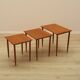 Nest of teak tables, Danish design, 1970s, made in Denmark