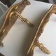 Lot of two gold wall consoles style 18th, production 20th (probably Italian)