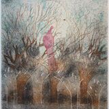 André Goezu: Dawn, the end of a dream, original signed lithograph