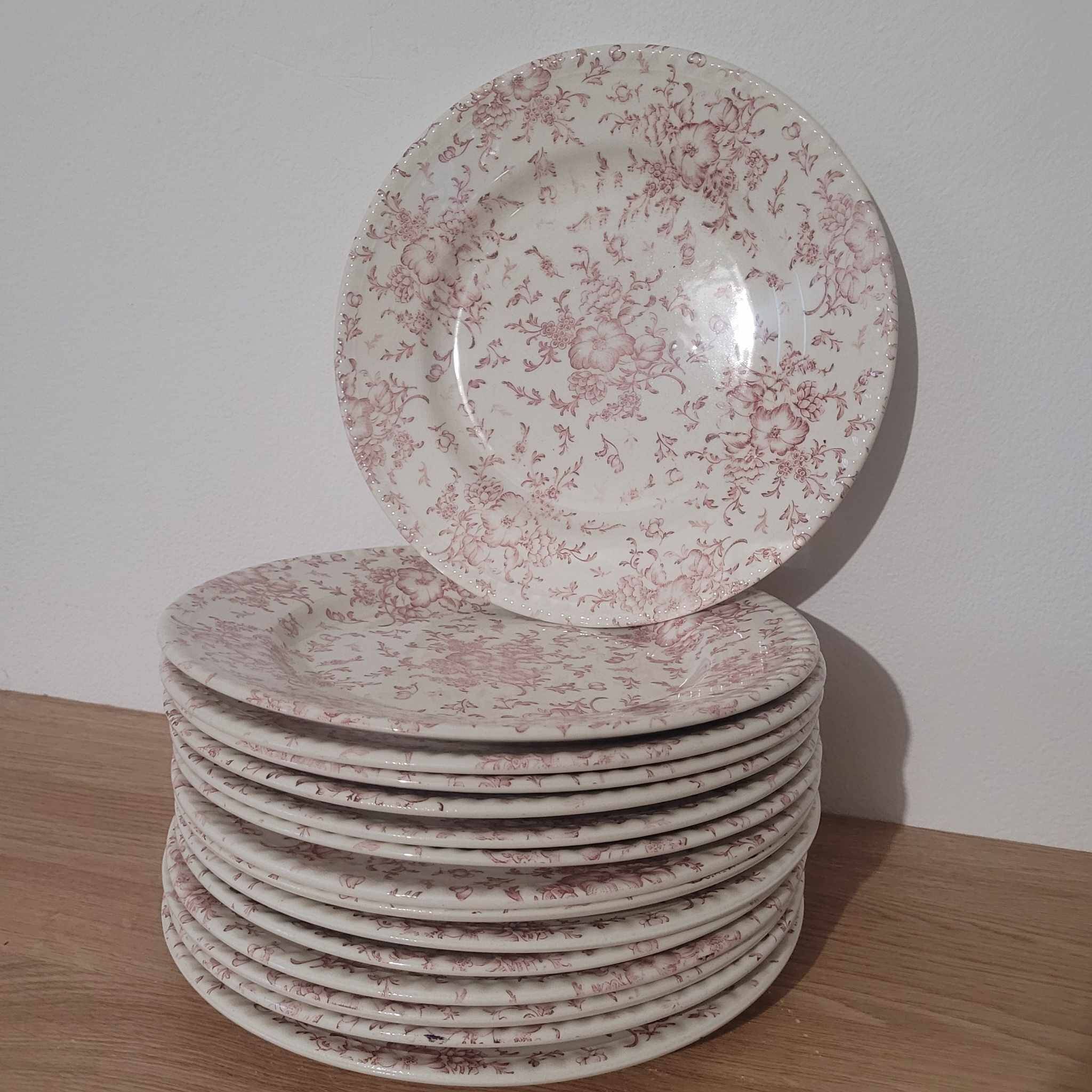 16 assiette Lunéville Englishstyle