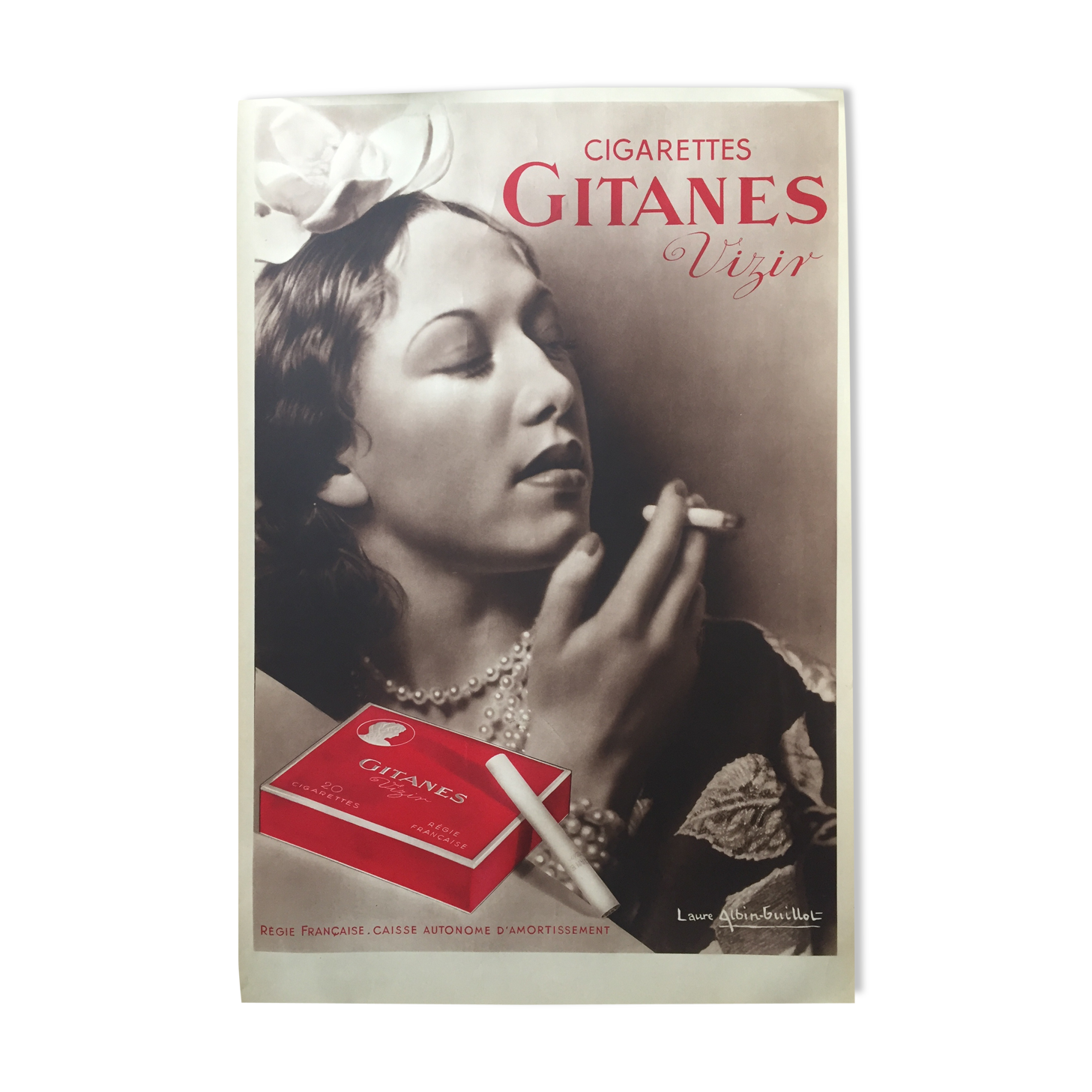Poster "Cigarettes Gypsies Vizir" 40x60cm 1939
