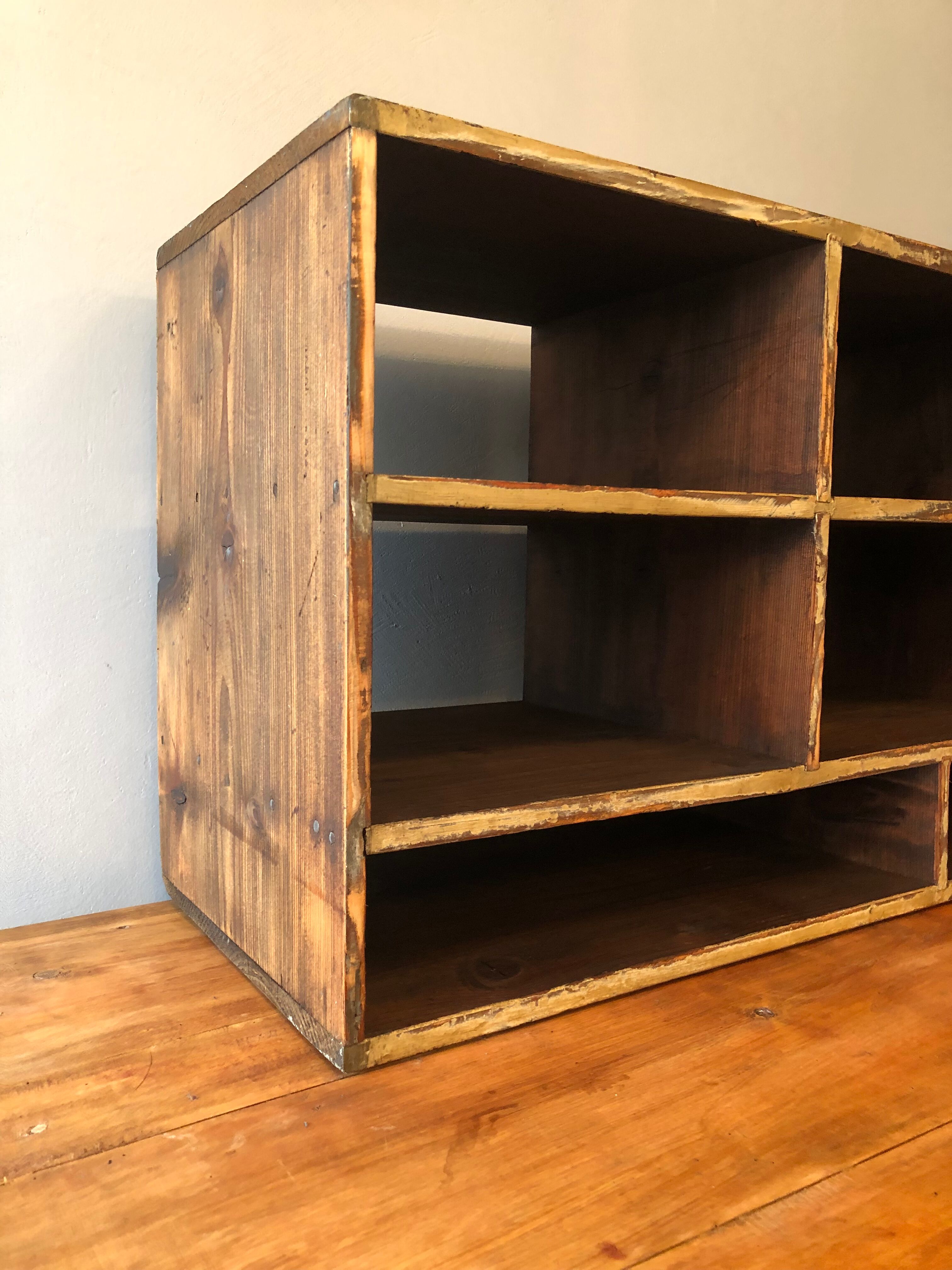 Antique locker cabinet