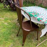Old metal patio chairs