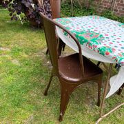 Old metal patio chairs