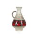 West germany vase dumler breiden red beige collector's item 21cm