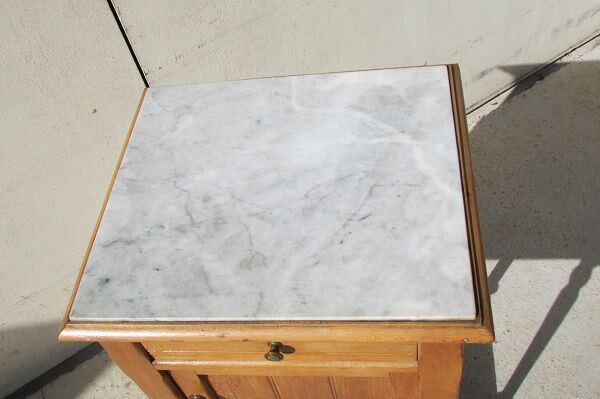 Night table, bedside, art nouveau era in beech