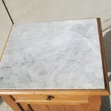 Night table, bedside, art nouveau era in beech