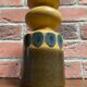 Vase est-allemand de la RDA en jaune, marron et bleu, VEB Haldensleben 3077B,