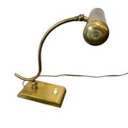 Vintage desk lamp in gilded brass / desk lamp / banker’s lamp