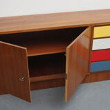 1960s sideboard with colored drawers
