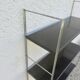 Modular String shelf in chrome and brown metal