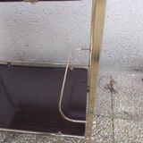 Brass rolling dessert table