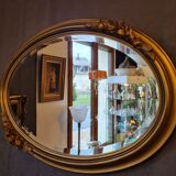 Art Deco oval mirror