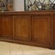 Mahogany workshop furniture with three sliding doors from the 1920s.