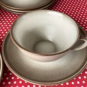 Tasses Salins France émaillé imitant le grès