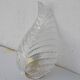 Wall light Trasparent Jewel Murano Glass Leave by Barovier e Toso, 1950s