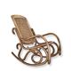 Chaise berçante en laiton vintage - grande miniature