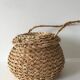 Round bohemian basket