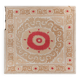 Tapis noué à la main, tapis turc vintage 136x140 cm