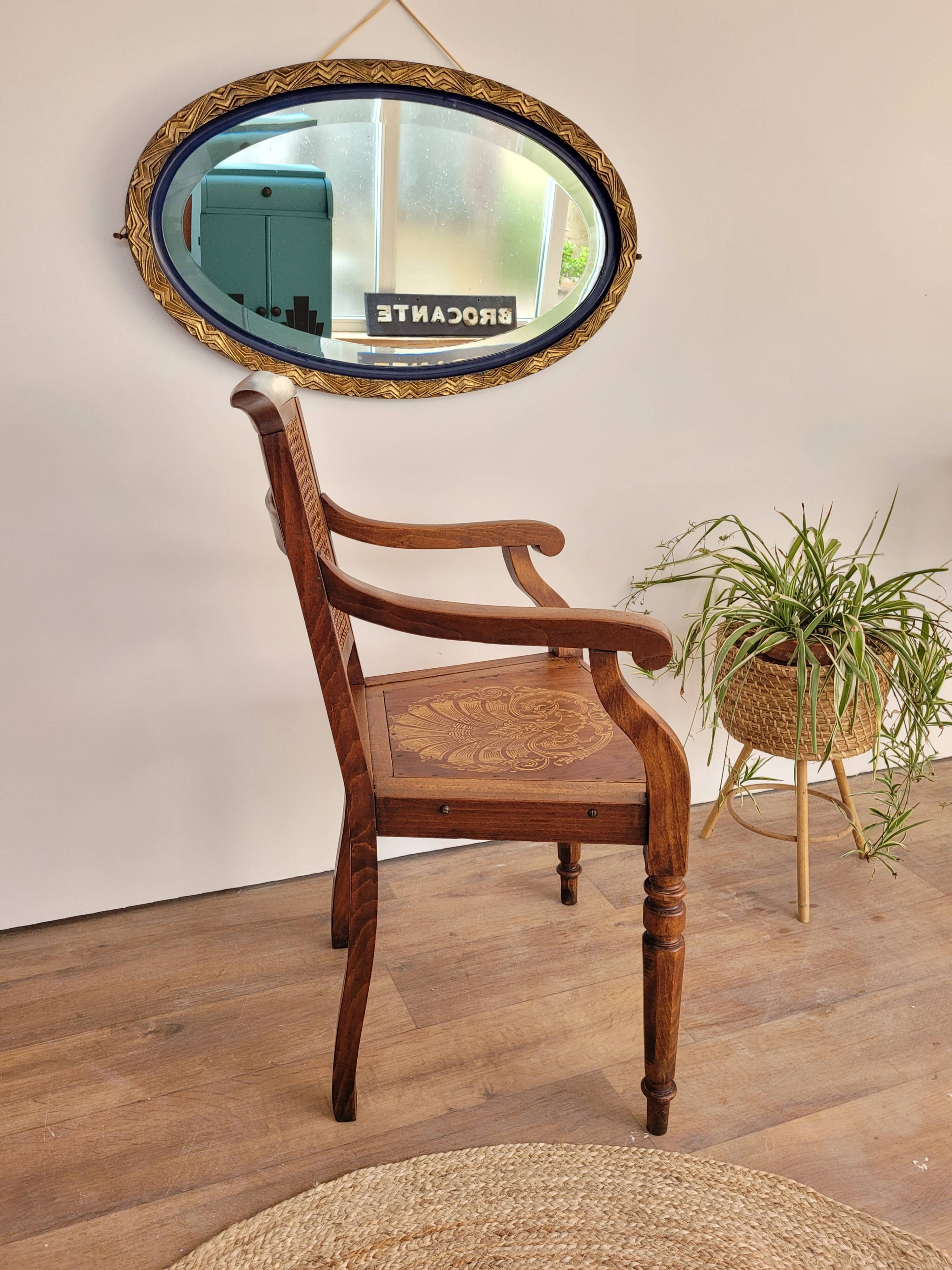 Early 20th century wooden barber's chair