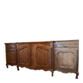 Enfilade en chêne massif Louis XV