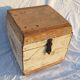 Old teak chest with original unbleached patina