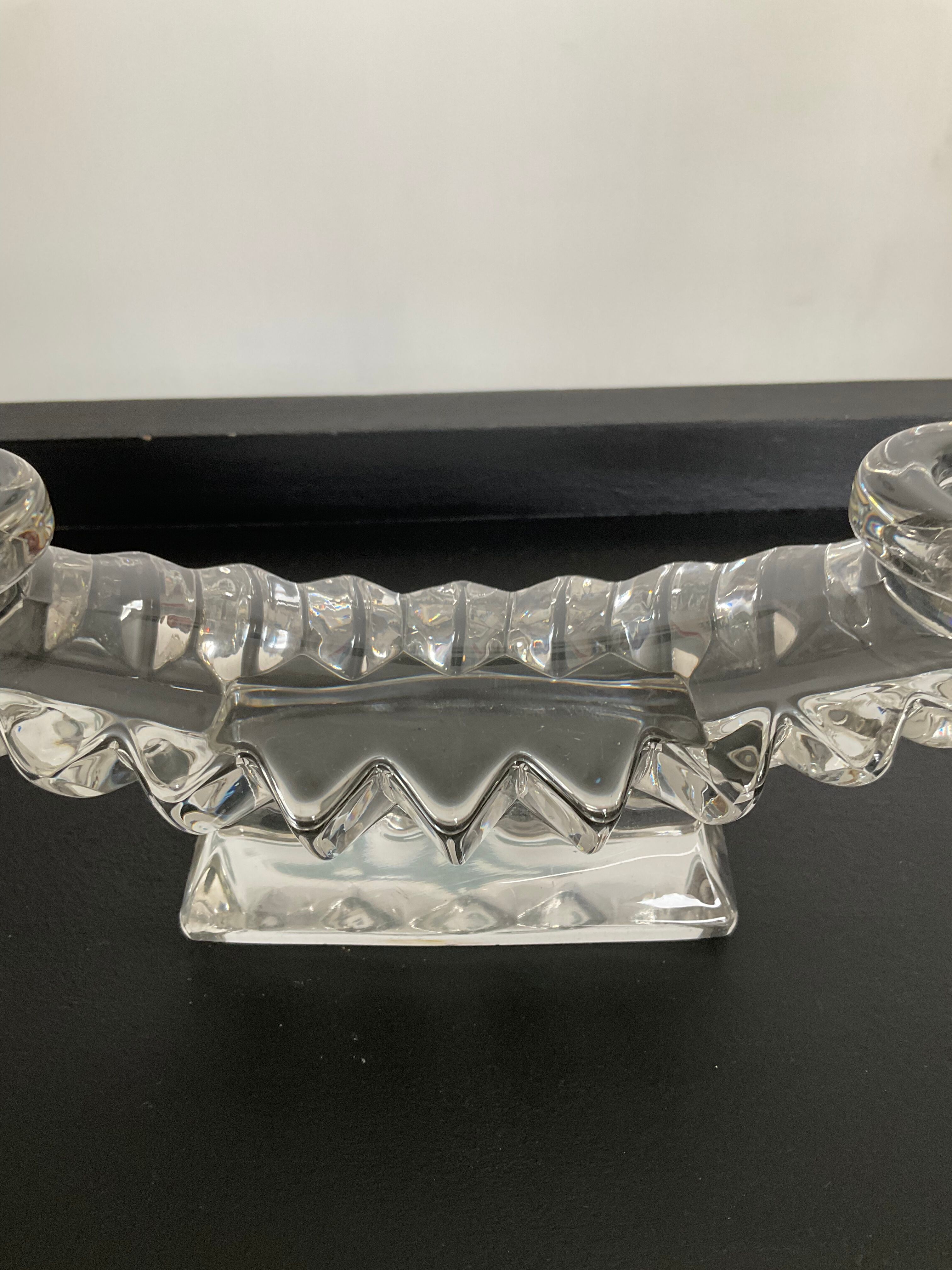 Pair of Art Deco glass chandeliers