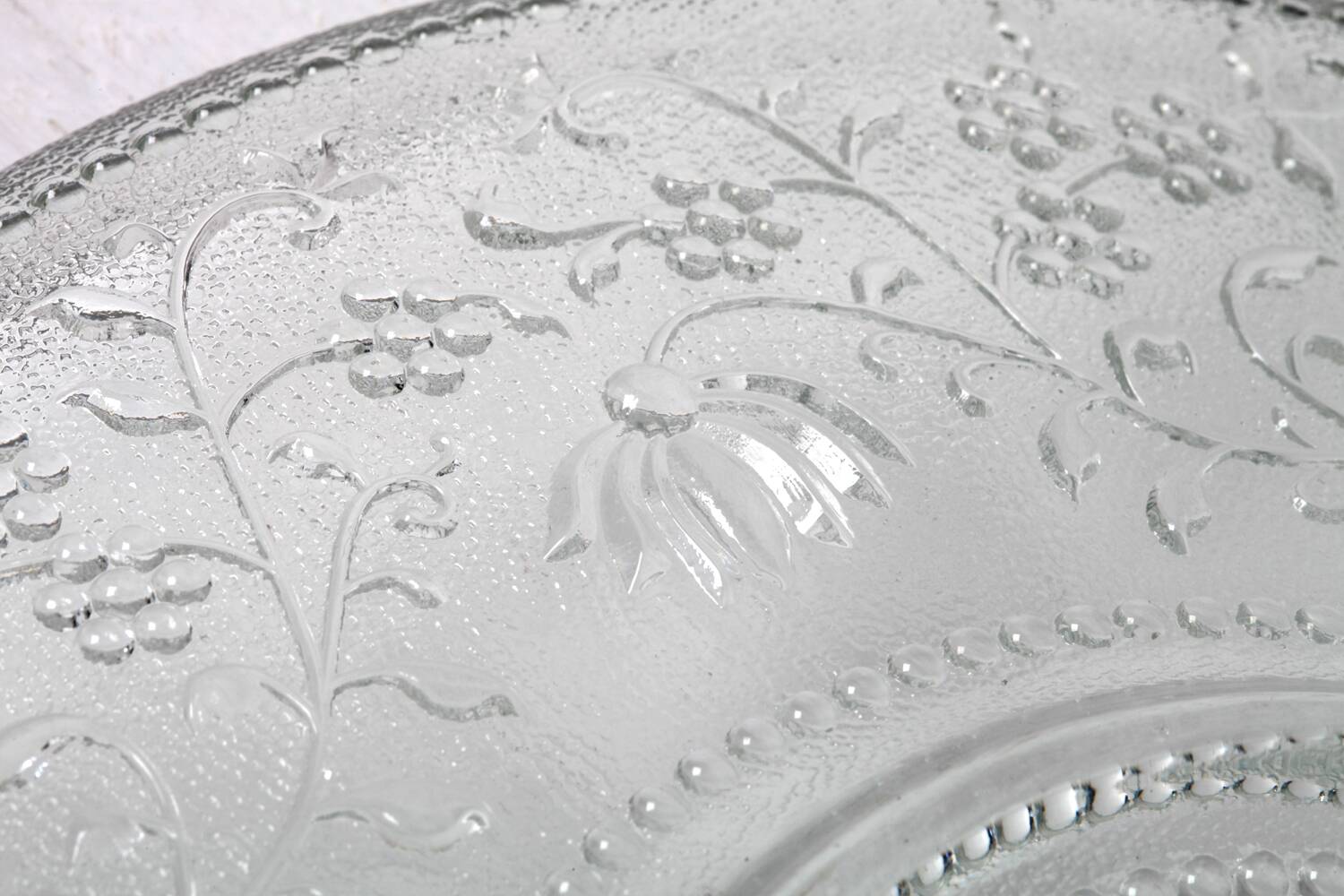 Cibulak Glass Plate: Mid-Century Clear Modern Platter by Pavel Panek/ 1974