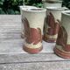 Coffee/herbal tea/orangeade stoneware service from Blanot pottery