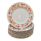Deep porcelain plates from Digoin