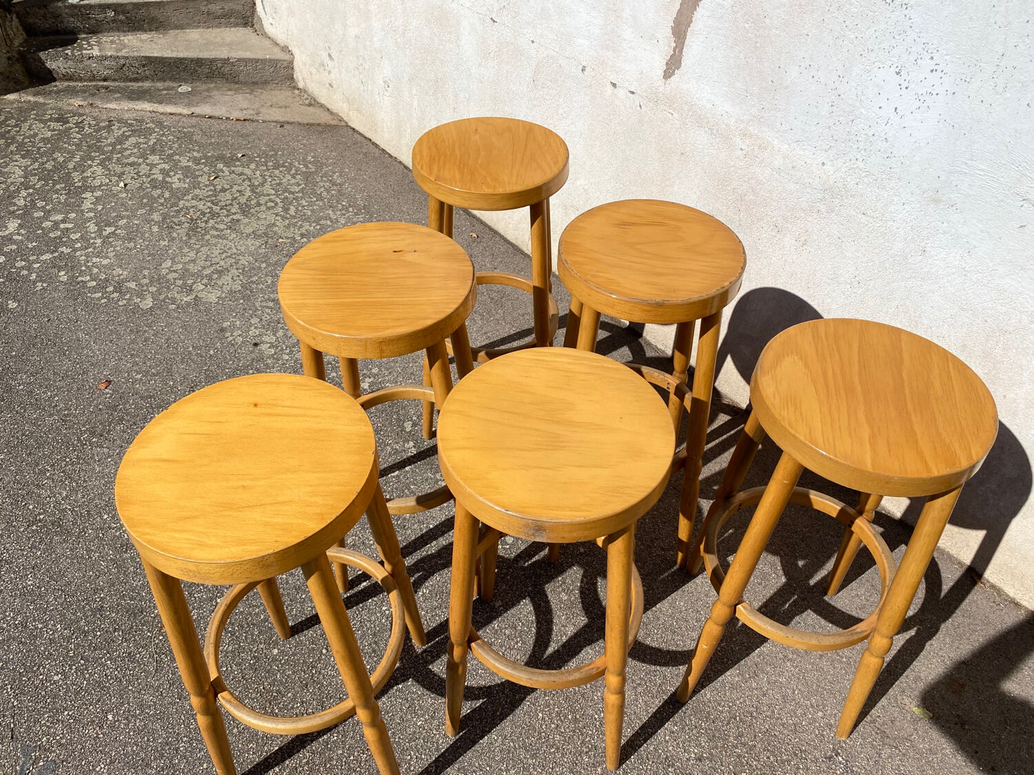Set of 6 Baumann bistro stools