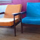 Fauteuils inclinables modèle Manhattan du designer Guy Rogers